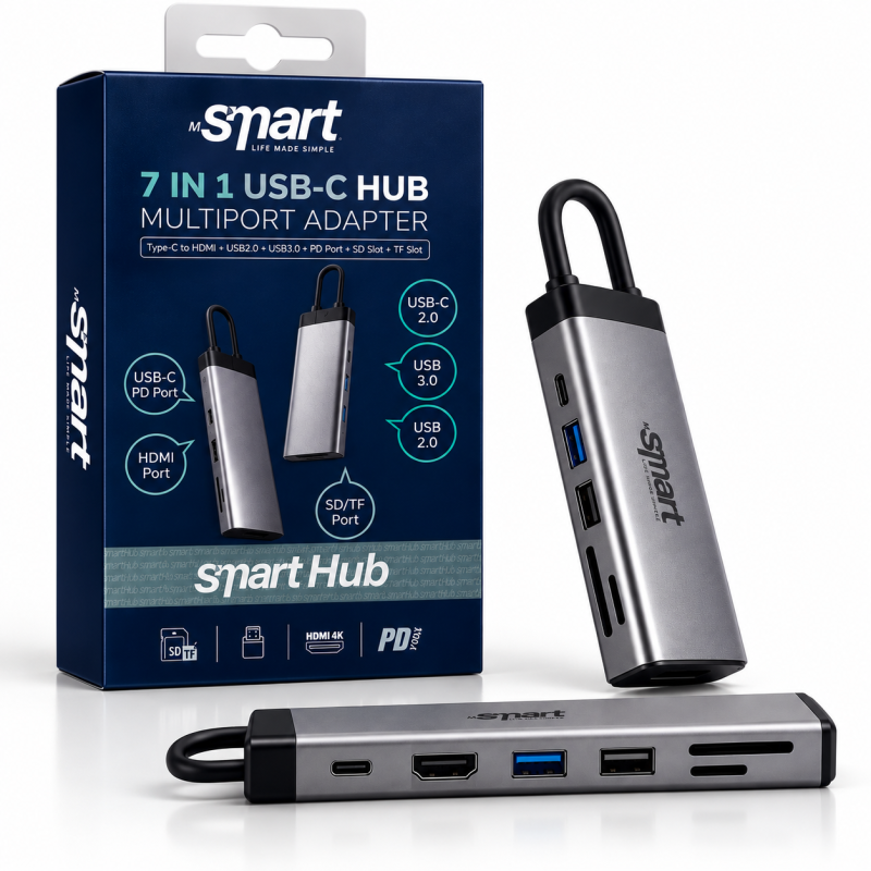 Mr SMART_ HUB 7 IN 1 USB-C MULTIPORT ADAPTER