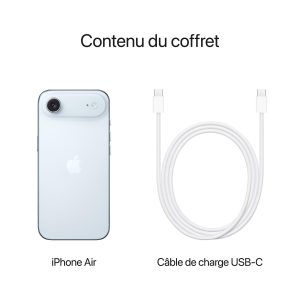 Apple iPhone Air Bleu ciel contenu coffret