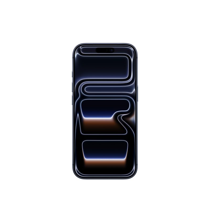iPhone 17 Pro Bleu intense, vue de face
