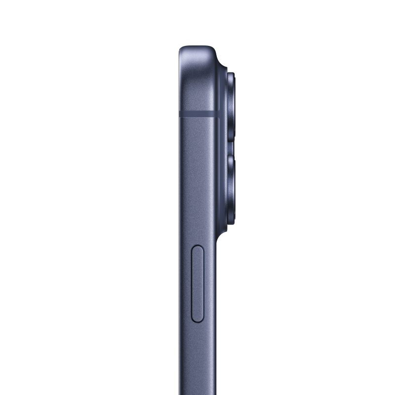 iPhone 17 Pro Bleu intense, vue de profil