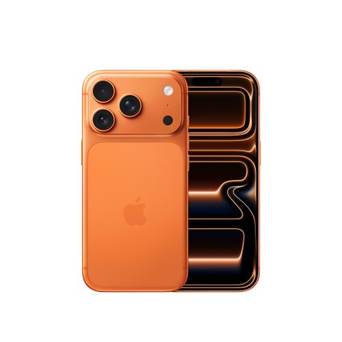 iPhone 17 Pro Orange cosmique, vue avant et arrière