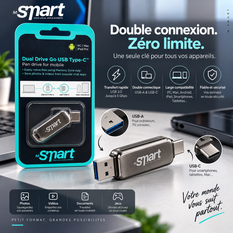 Mr SMART_DUAL DRIVE Go USB TYPE-C 32 Go