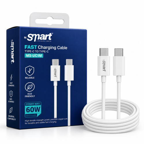 Mr SMART_FAST CHARGING CABLE TYPE-C TO TYPE-C MS-UC 1M
