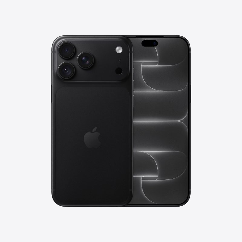 iPhone 18 Pro Max Noir, vue avant et arrière