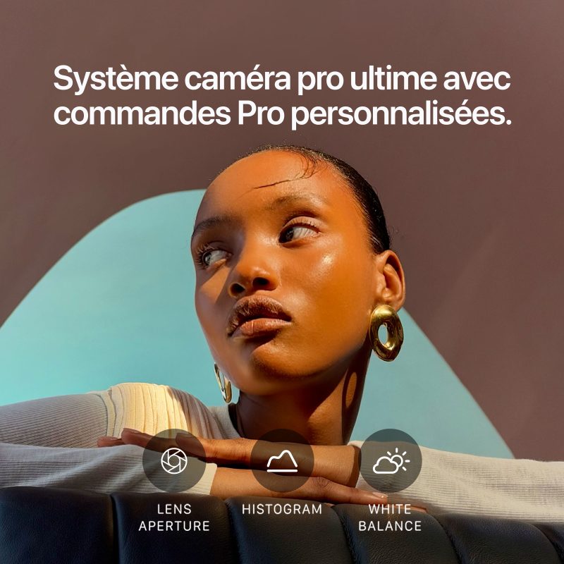 Système caméra pro avec commandes Pro personnalisées