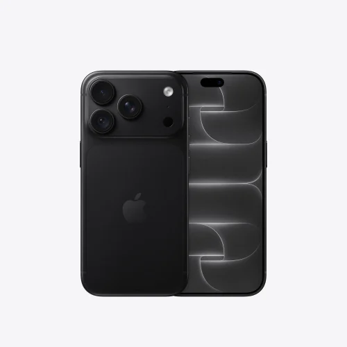 iPhone 18 Pro Noir, vue avant et arrière