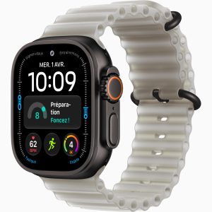 Apple Watch Ultra 4 GPS + Cellular 49 mm Titane naturel Bracelet Océan