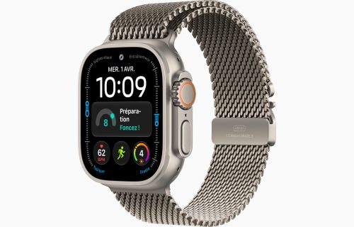 Apple Watch Ultra 4 GPS + Cellular 49 mm Titane naturel Bracelet Milanais Titane naturel