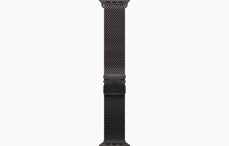 Apple Watch Ultra 4 GPS + Cellular 49 mm Titane noir Bracelet Milanais Titane noir