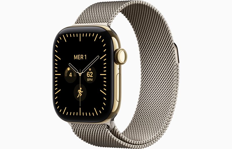 Apple Watch Series 12 GPS + Cellular 46 mm Titane Bracelet Milanais