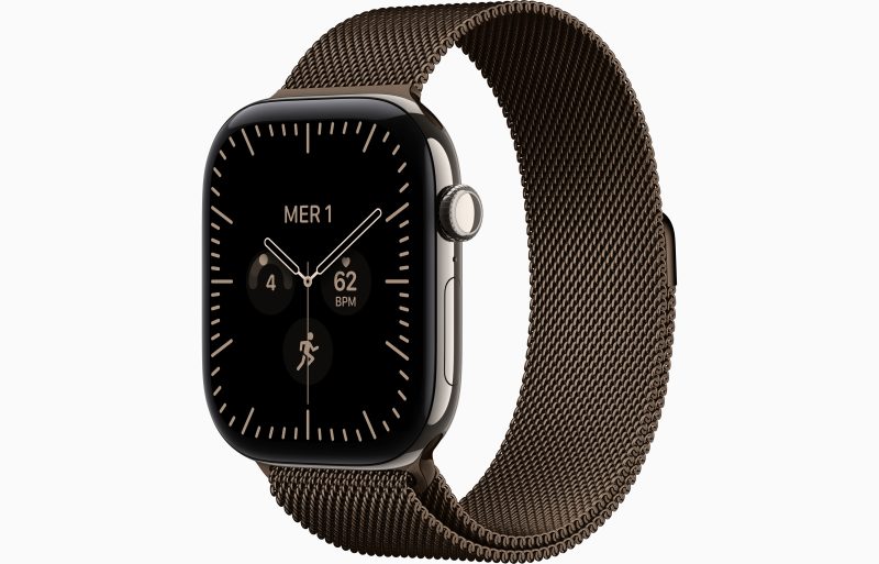 Apple Watch Series 12 GPS + Cellular 46 mm Titane Bracelet Milanais