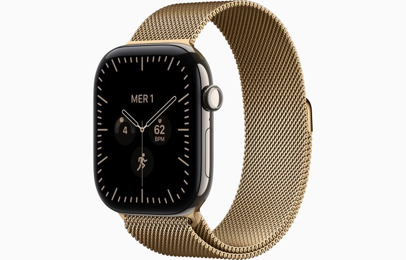Apple Watch Series 12 GPS + Cellular 46 mm Titane Bracelet Milanais
