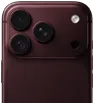 Face arrière d’un iPhone 18 Pro bordeaux, montrant la caméra principale 48 MP avec ouverture variable